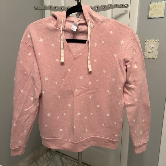 Alternative Apparel Drawstring Pullover Hoodie - Pink Rose Quartz Dreamy Star - Picture 1 of 8